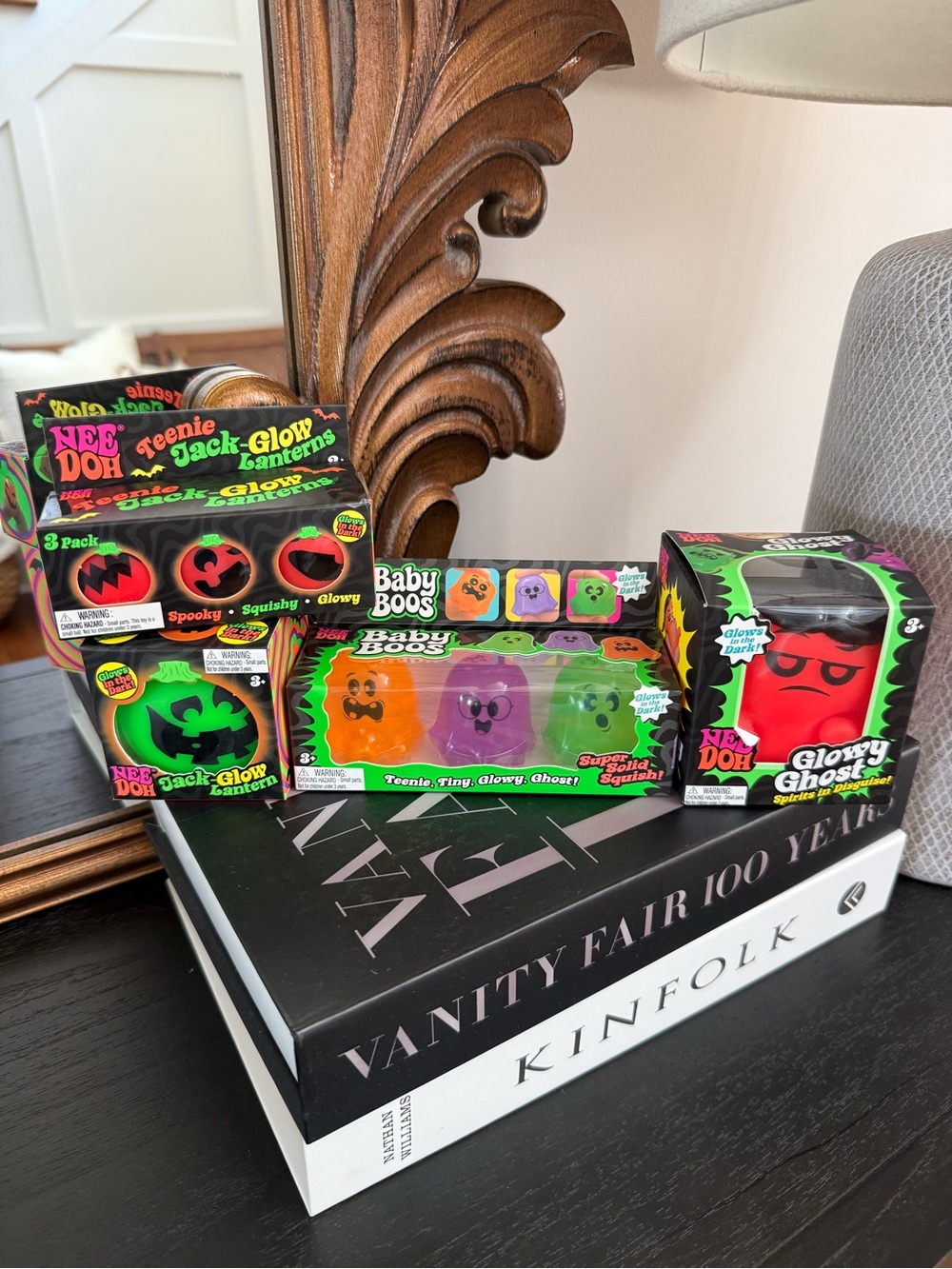 NeeDoh Jack-Glow Lantern, Teenie jacks, Glowy Ghost & Baby Boos